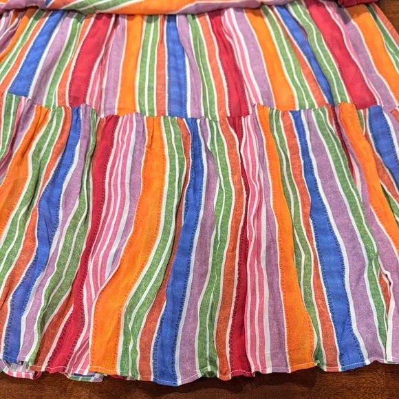 Anthropologie  Farm Rio Luana Rainbow Maxi Dress - Picture 11 of 12